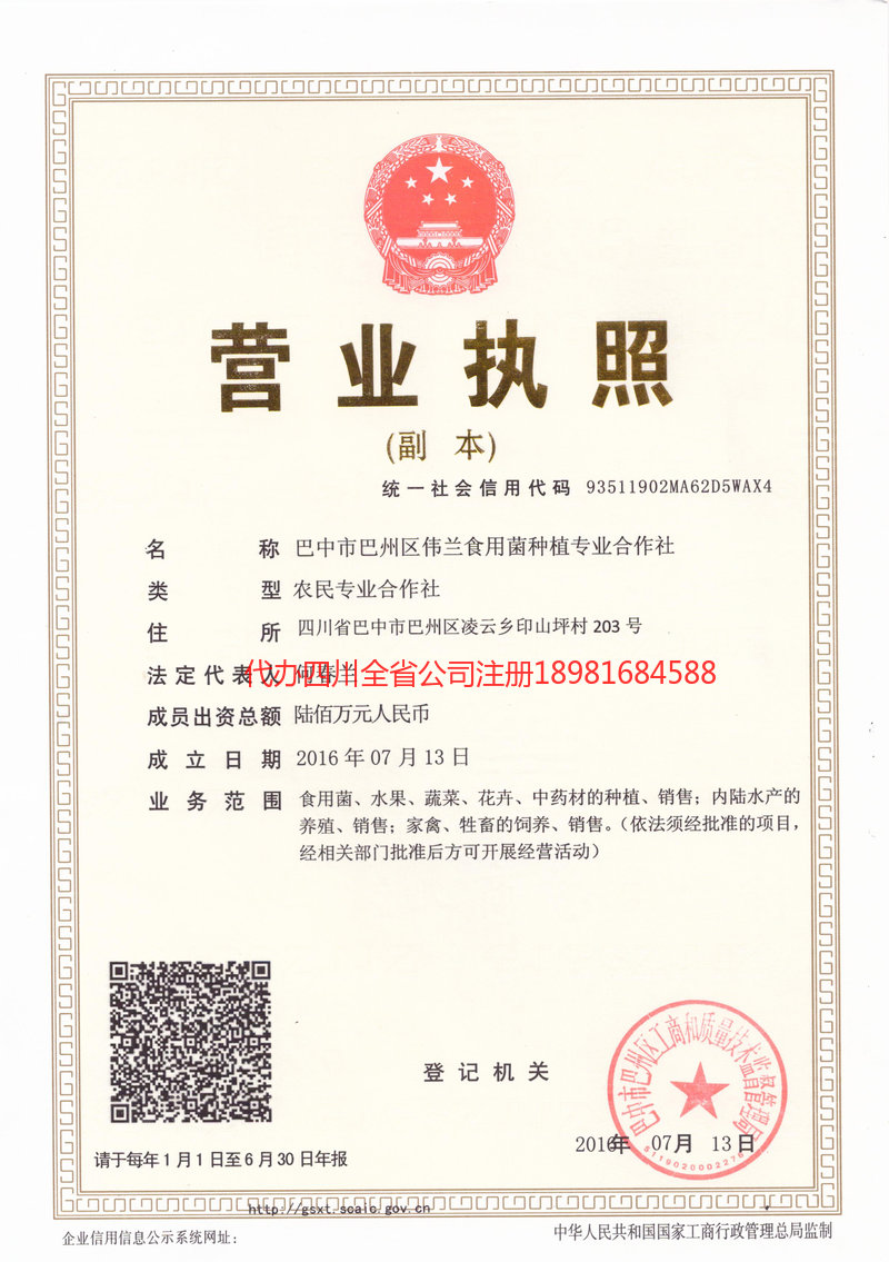 同江同江伟兰食用菌种植专业合作社